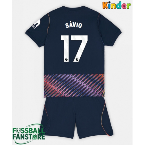Tottenham Hotspur Savio #17 Replik Auswärtstrikot Kinder 2026-27 Kurzarm (+ Kurze Hosen)